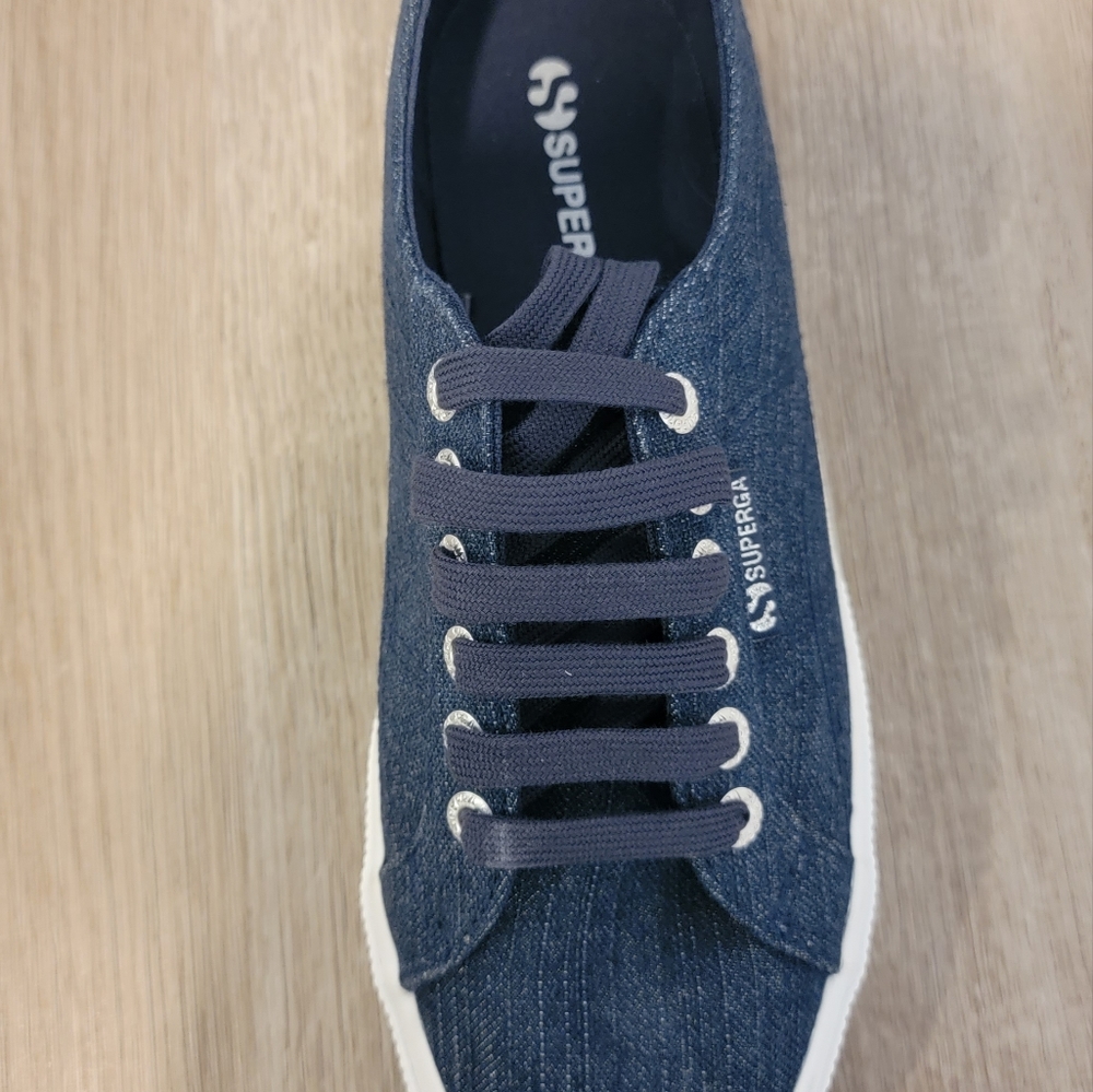 Superga logo-tag low top sneakers for men